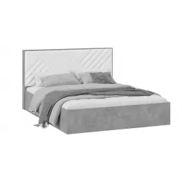 Кровать без ПМ «Хилтон» Тип 1 Ателье светлый/Белый
