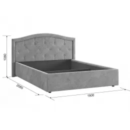 Кровать двуспальная мягкая «Верона» 1,4 м