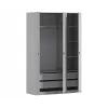 МАКС Шкаф 3-х дверный Серый перламутровый