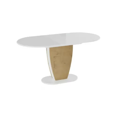 Стол обеденный «Монреаль» Тип 1 (Белый глянец/Бунратти)