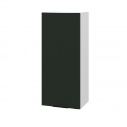 Шкаф верхний (премьер) ШВ 400Н Корпус: ЛДСП белый 16мм; фасад: фрезеровка Норд, МДФ софт пихтовый зеленый 16 мм
