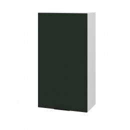 Шкаф верхний (премьер) ШВ 500Н Корпус: ЛДСП белый 16мм; фасад: фрезеровка Норд, МДФ софт пихтовый зеленый 16 мм