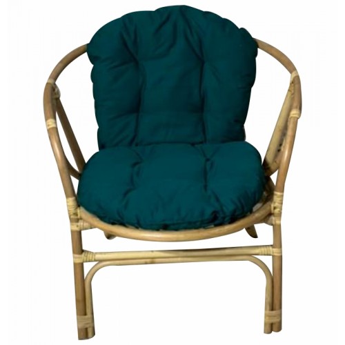 Кресло RJG-Bolima (Ротанг №4, ткань JPN DRILL 034)