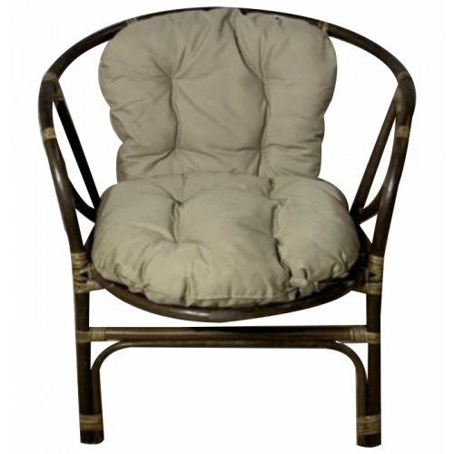 Кресло RJG-Bolima (Ротанг №6, ткань JPN DRILL 102)