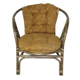 Кресло RJG-Bahama EXTRA (Ротанг №6, ткань Mulan 152)