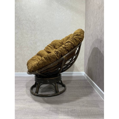 Кресло RJG-Papasan Swivel (Ротанг №6, ткань Mulan 152)