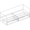 Кровать Лео 0.8 с ящиками (Айрон рок/МДФ 3Д панель)