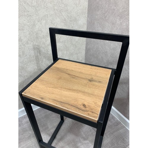Барный стул См007 (Дуб вотан/Черный)