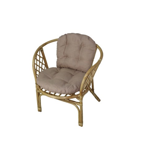 Кресло RJG-Bahama (Ротанг №4, ткань Matador 016)