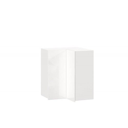 Шервуд Шкаф кухонный угловой 600 с 2 дверями (Белый/Белый глянец)