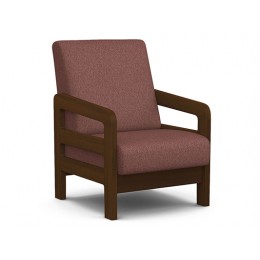 Кресло отдыха Вега-34 (орех лак/UNO BERRY)