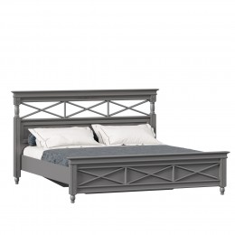 Амели Кровать 1800 с кроватным основанием (Оникс Серый)