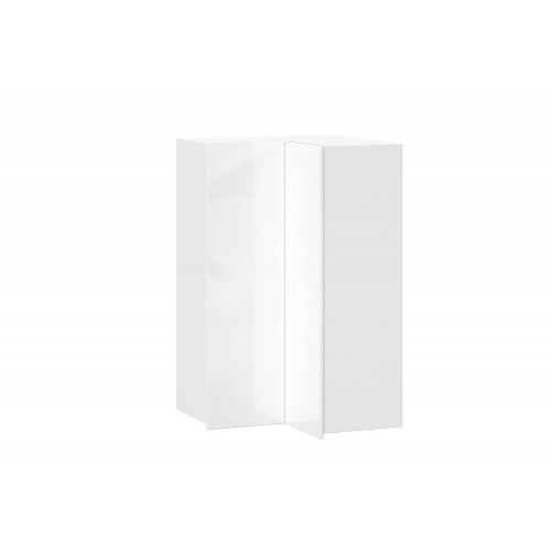 Шервуд Шкаф кухонный угловой 600 с 2 дверями высокий (Белый/Белый глянец)