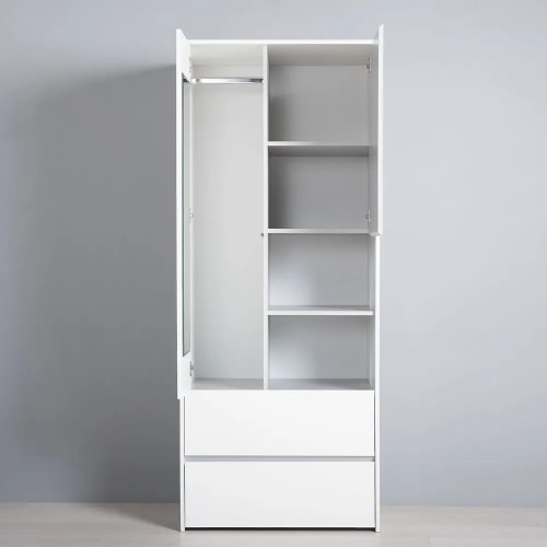 Торонто шкаф для одежды 13.333 Белый/Серый