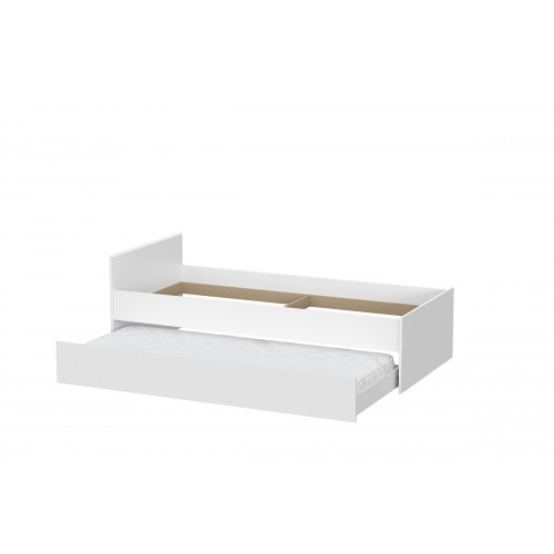 Модульная система "Токио" Кровать выкатная Белый текстурный / Белый текстурный