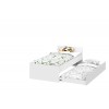 Модульная система "Токио" Кровать одинарная (0,9х2,0) Белый текстурный / Белый текстурный