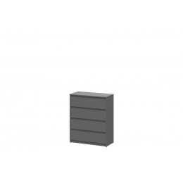 Модульная система "Денвер" Комод 4 ящика Графит серый