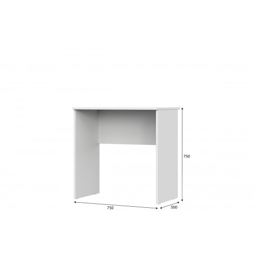 Модульная система "Токио" Стол (без ящиков) Белый текстурный